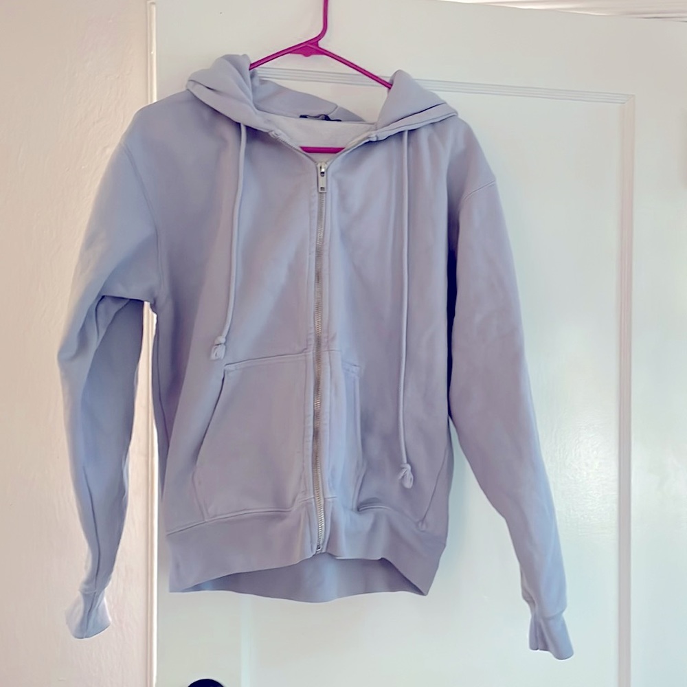 Brandy Melville Hoodie OS pale blue